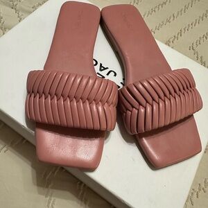 Elegant Mauve Slide Sandals